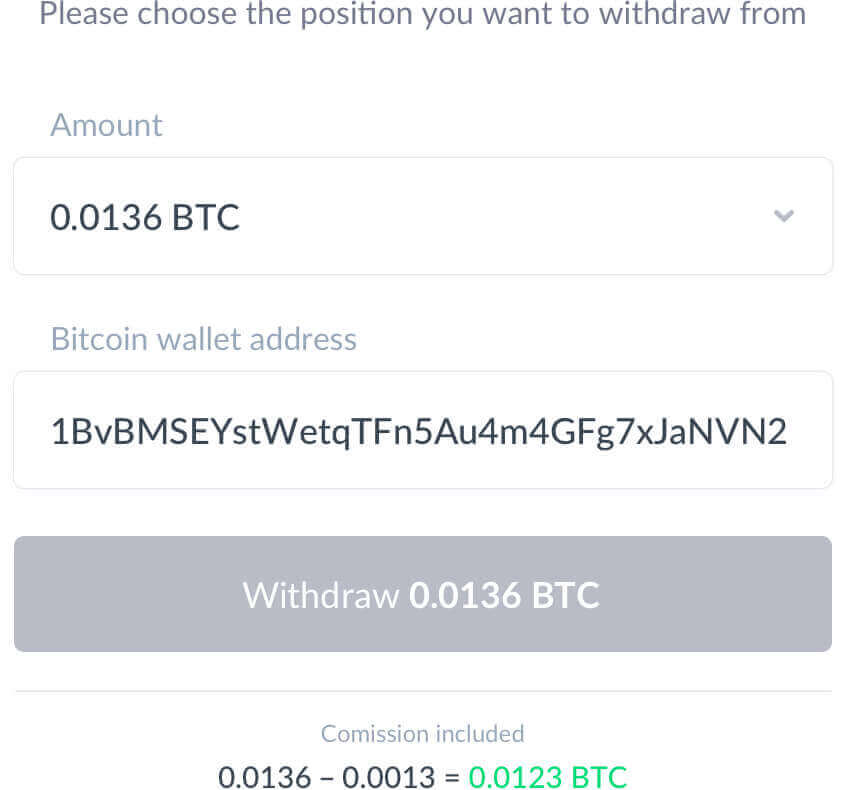 IQ Option - withdrawal of cryptocurrency and fiat